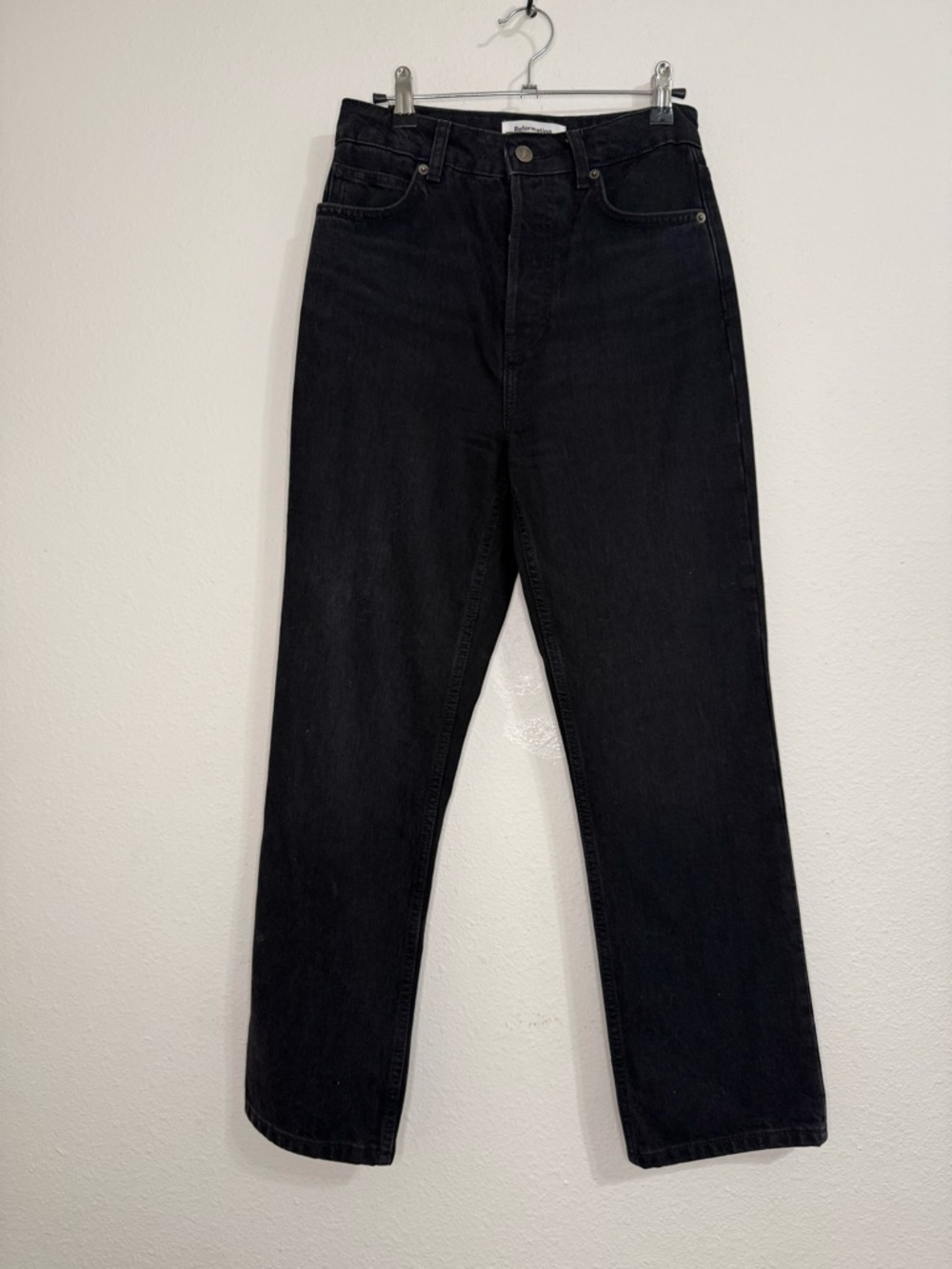 Reformation Cynthia Cropped Straight-Leg Jeans